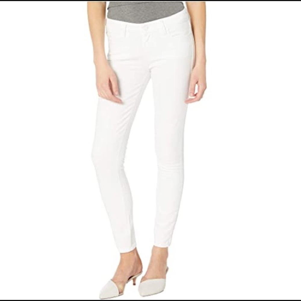 PAIGE Women's White Ankle Jeans